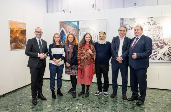 Die Künstler-Familie Lehmann/Steiner präsentierte eine Auswahl ihrer Werke im LINZ AG-Kunstforum.